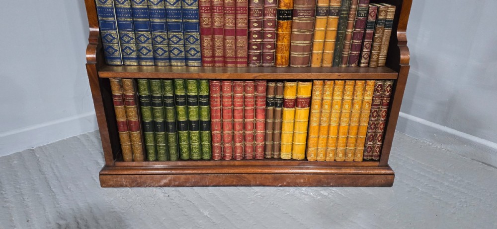 Outstanding Tall Mahogany Open Adjustable Library Bookcase View VII