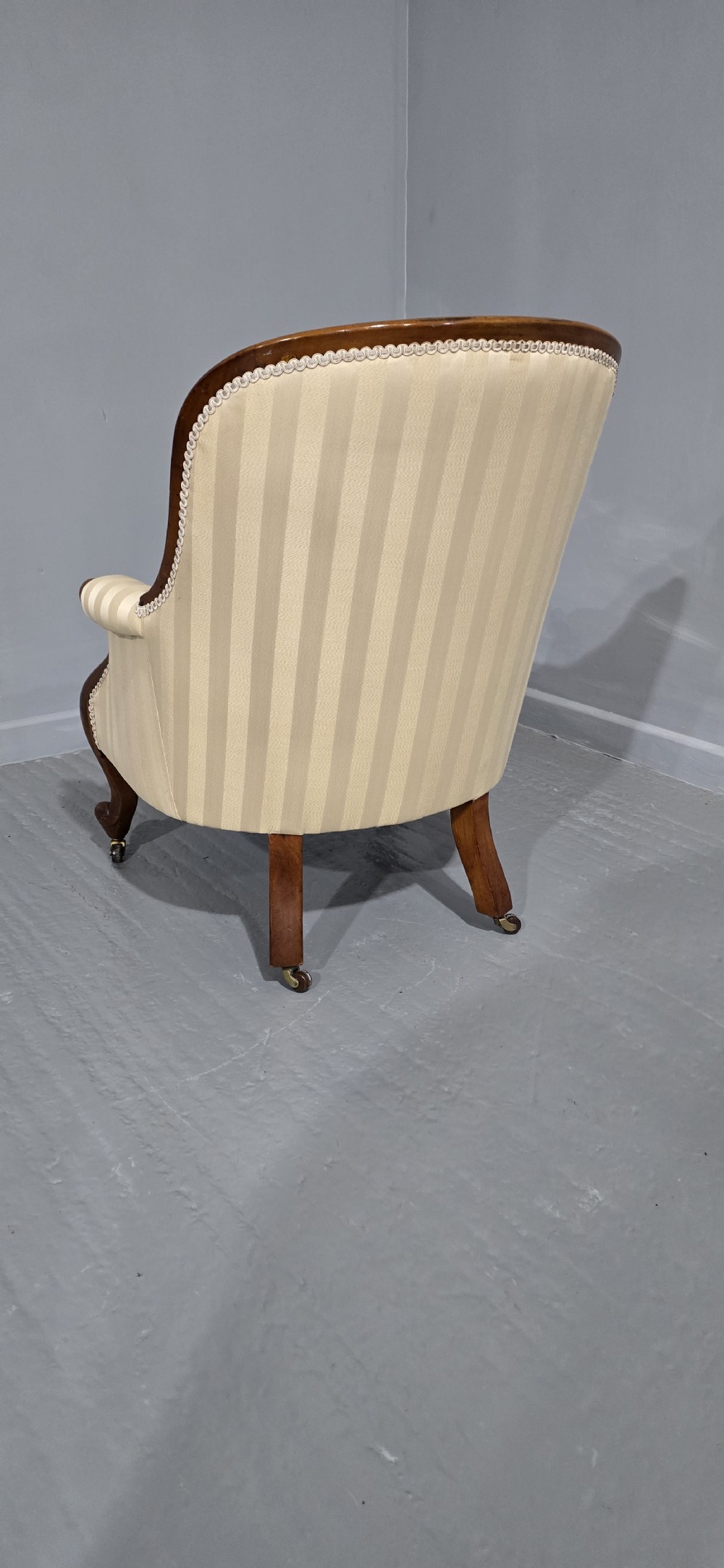 Lovely Victorian Mahogany Armchair View IV