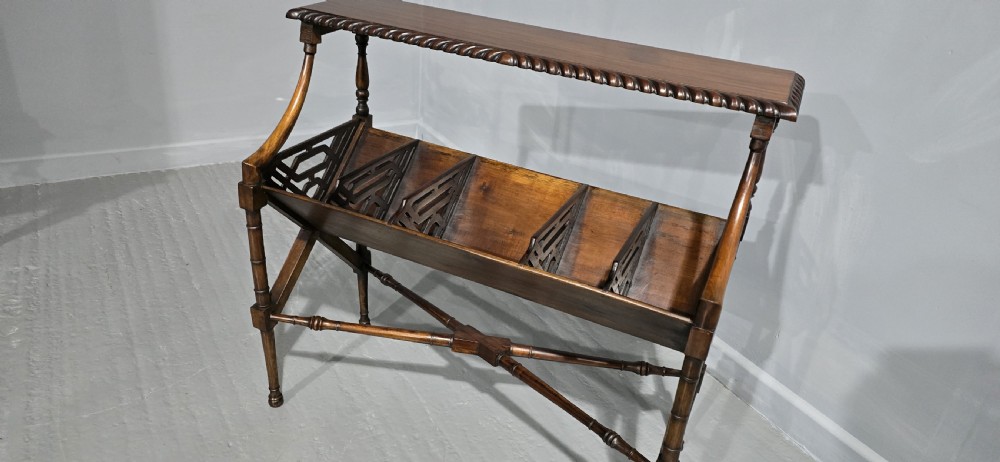 Mahogany Book Trough View VIII