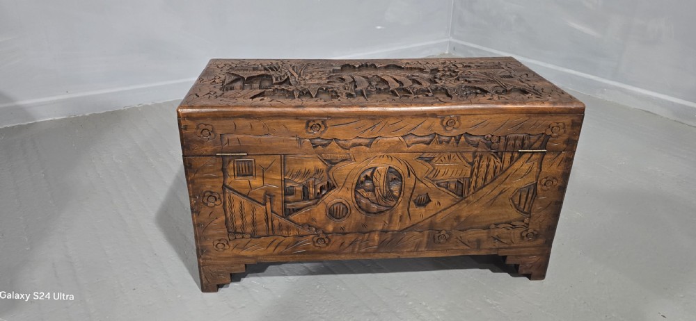 Super Carved Oriental Chest View VIII