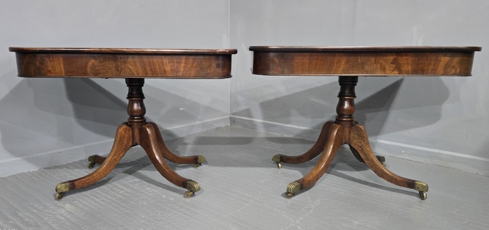 Superb Pair  Georgian Mahogany Console Tables View II