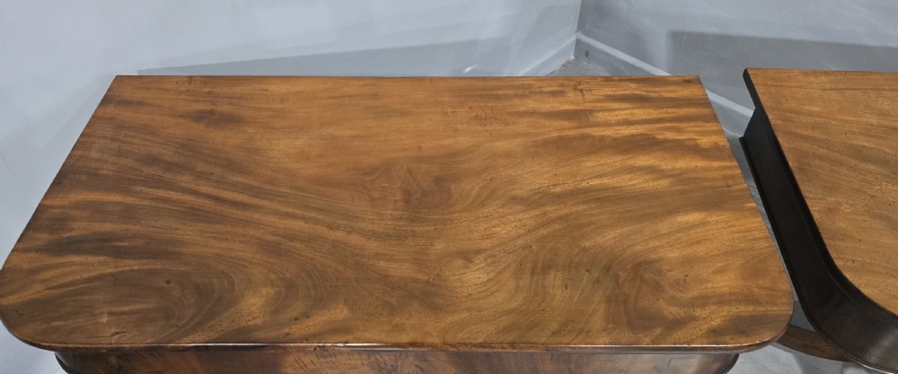 Superb Pair  Georgian Mahogany Console Tables View IX