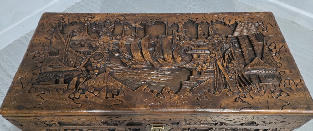 Super Carved Oriental Chest View III