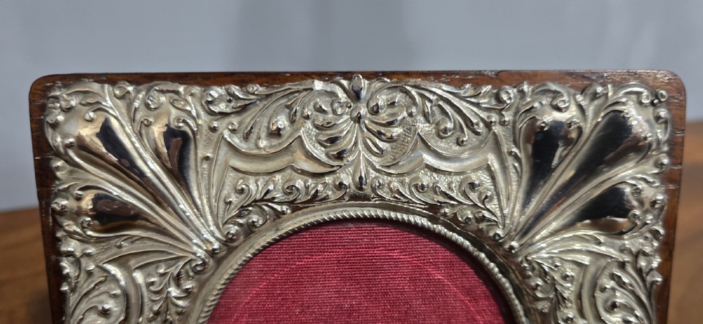 Pretty Edwardian Silver Rococo Photo Frame View II