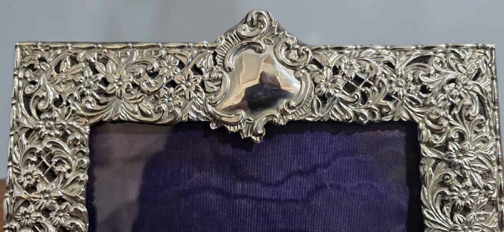 Stunning Edwardian Silver Phone Frame View III