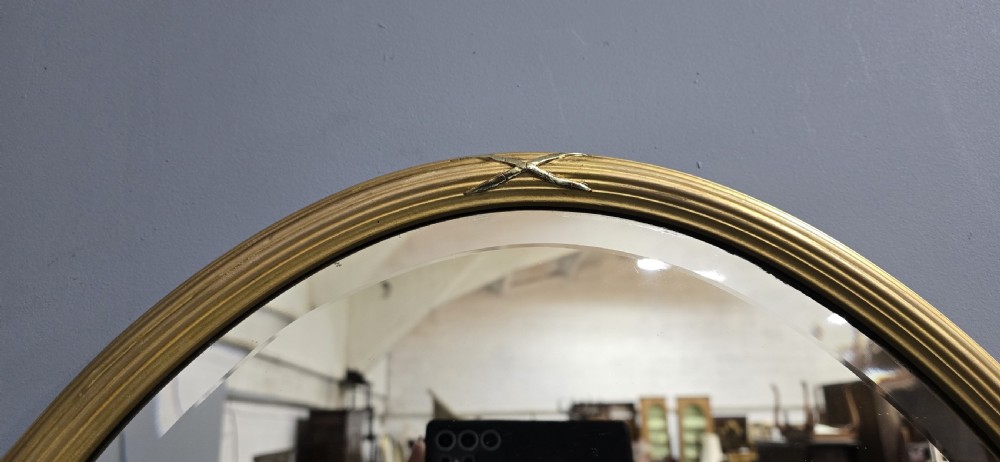 Large Victorian Oval Gilt Mirror View VII