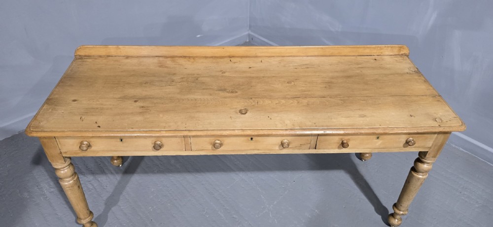 Super Early Victorian Pine Console Hall Table View III