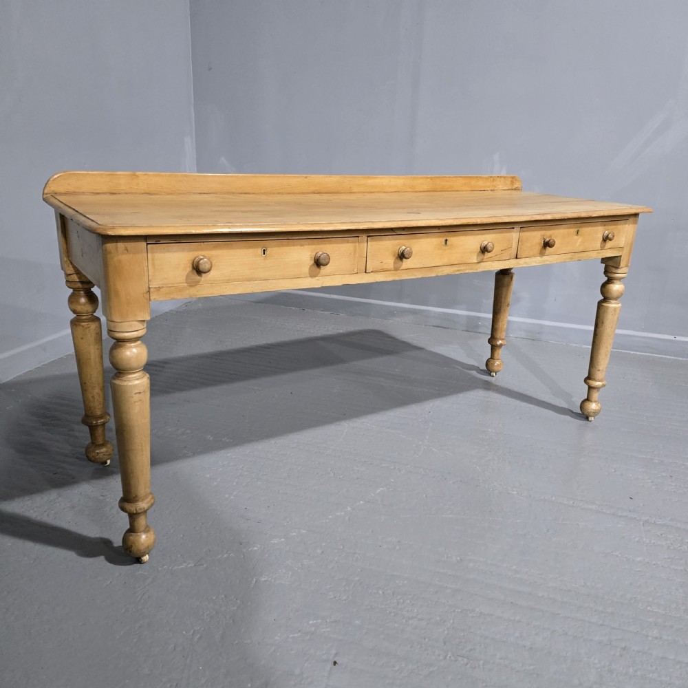 Super Early Victorian Pine Console Hall Table View VII