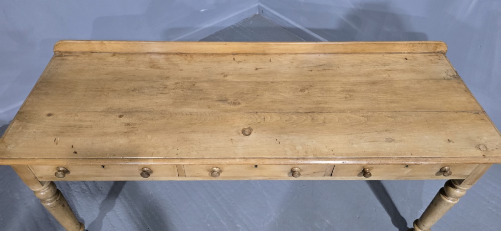 Super Early Victorian Pine Console Hall Table View VIII