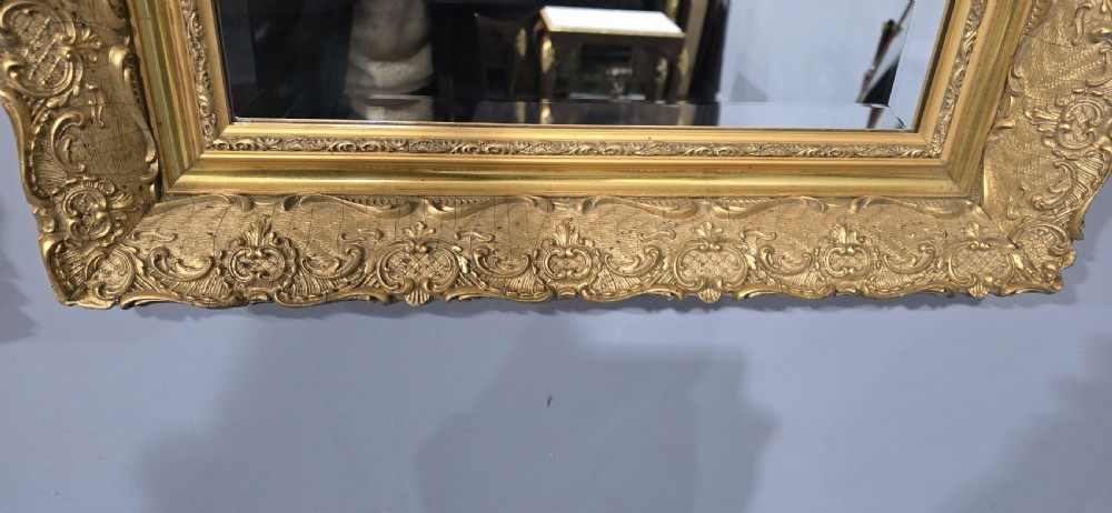 Excellent Pair French Gilt Mirrors View II