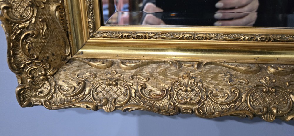 Excellent Pair French Gilt Mirrors View IV