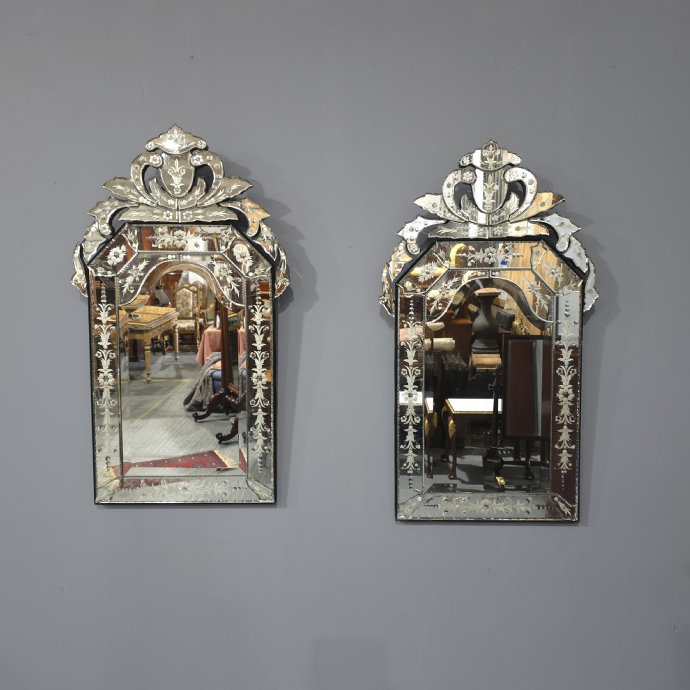 Pair Venetian Gypsy Mirrors View XII