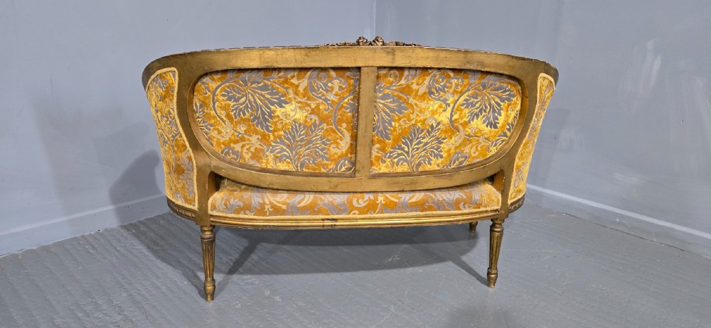 Lovely French Gilt Two Seat Sofa View VIII