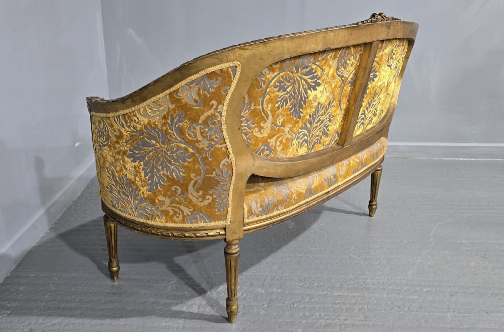 Lovely French Gilt Two Seat Sofa View X
