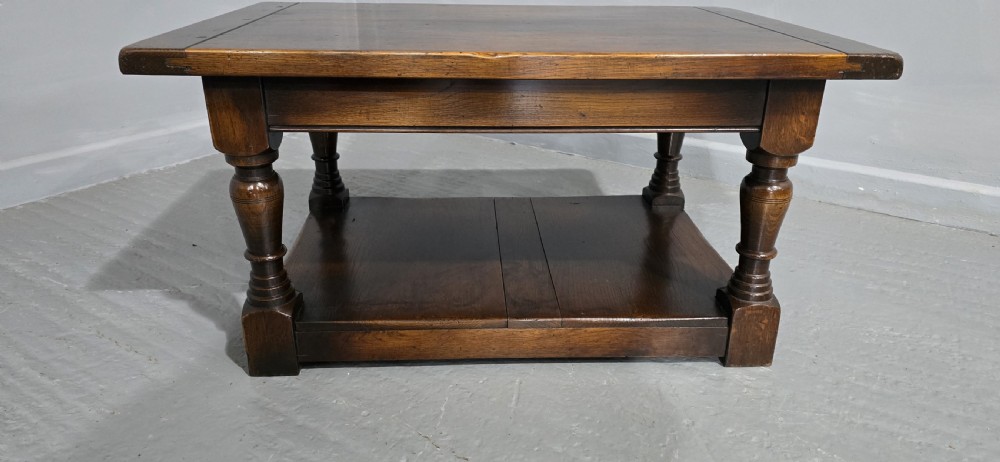 Solid Oak Plank Coffee Table View II