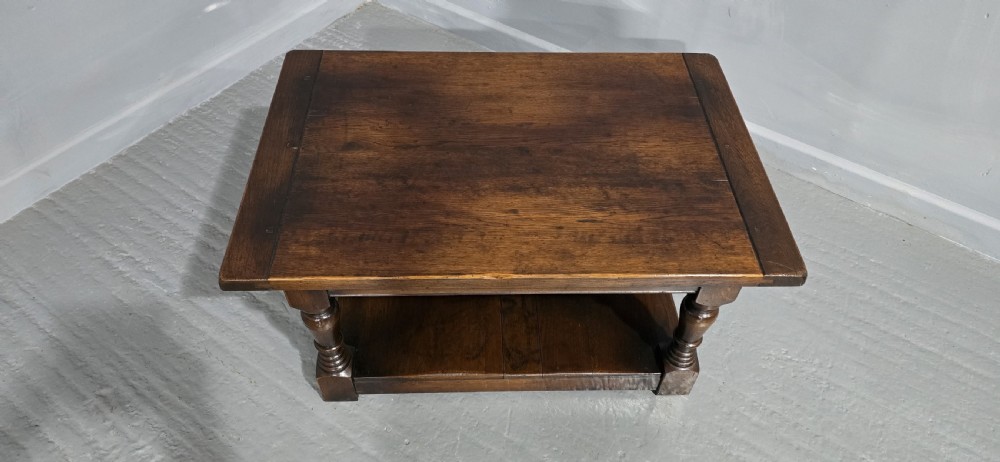 Solid Oak Plank Coffee Table View III