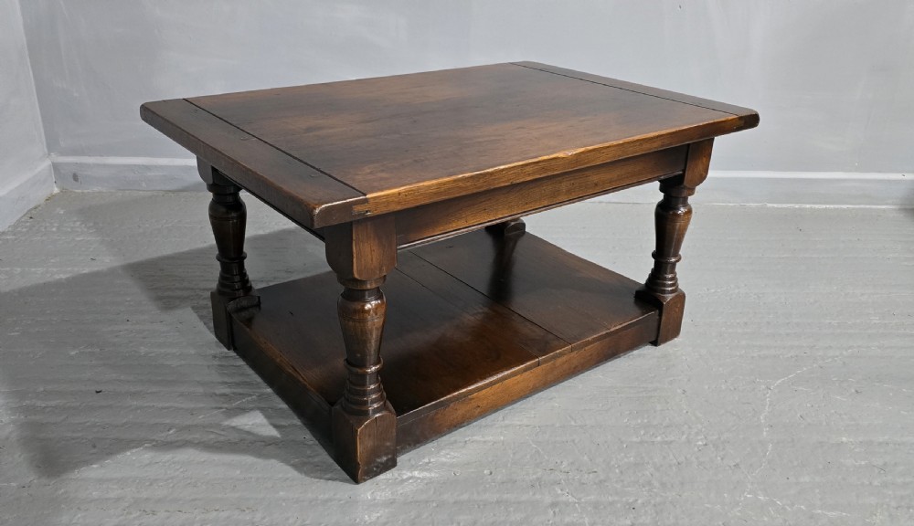 Solid Oak Plank Coffee Table View IV