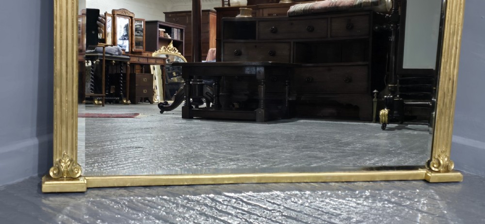 Lovely Victorian Gilt Overmantle Mirror View IV