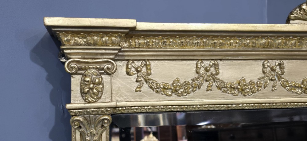 Lovely Victorian Gilt Overmantle Mirror View VII