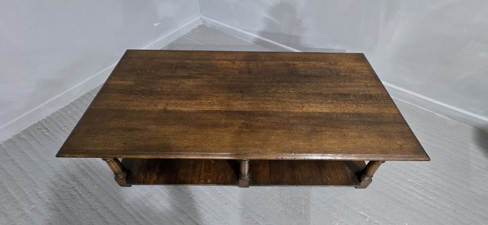 Huge Oak Plank Coffee Table View II