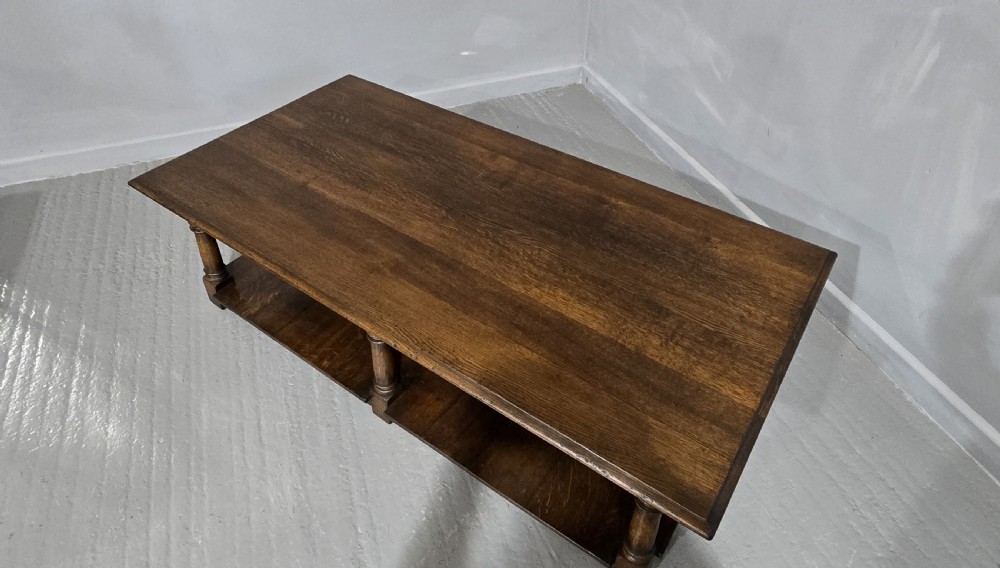 Huge Oak Plank Coffee Table View III