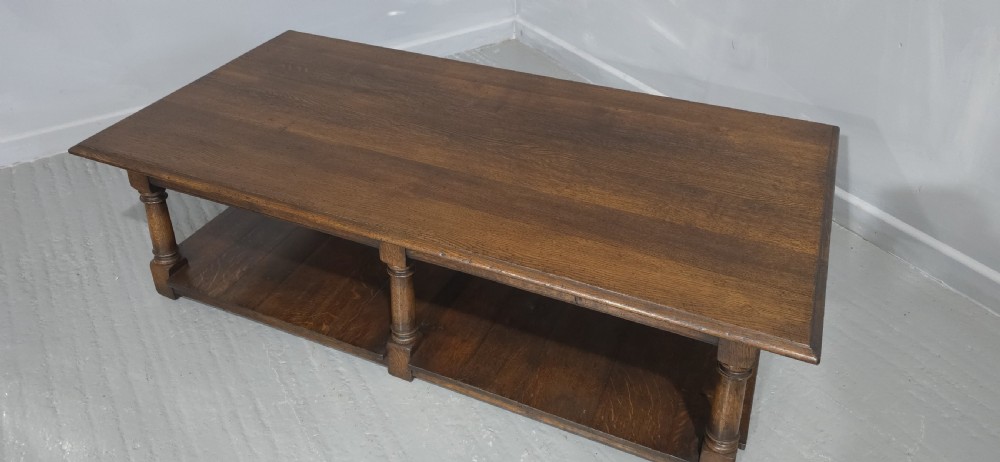 Huge Oak Plank Coffee Table View IV
