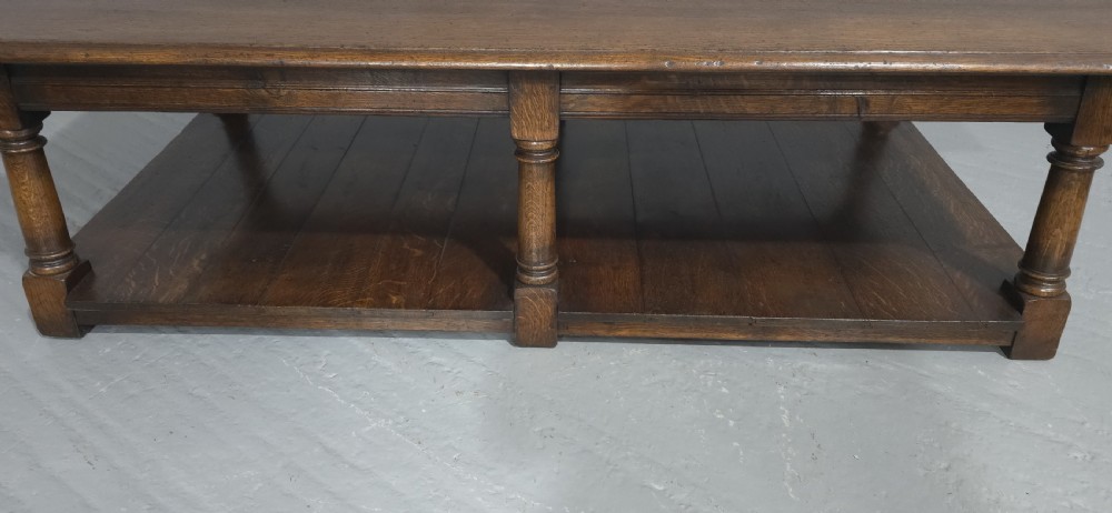 Huge Oak Plank Coffee Table View V