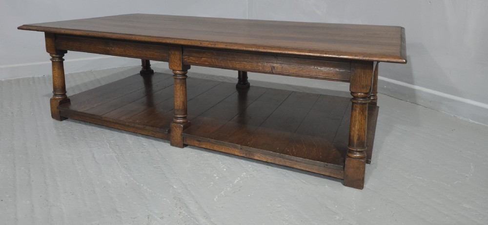 Huge Oak Plank Coffee Table View VI