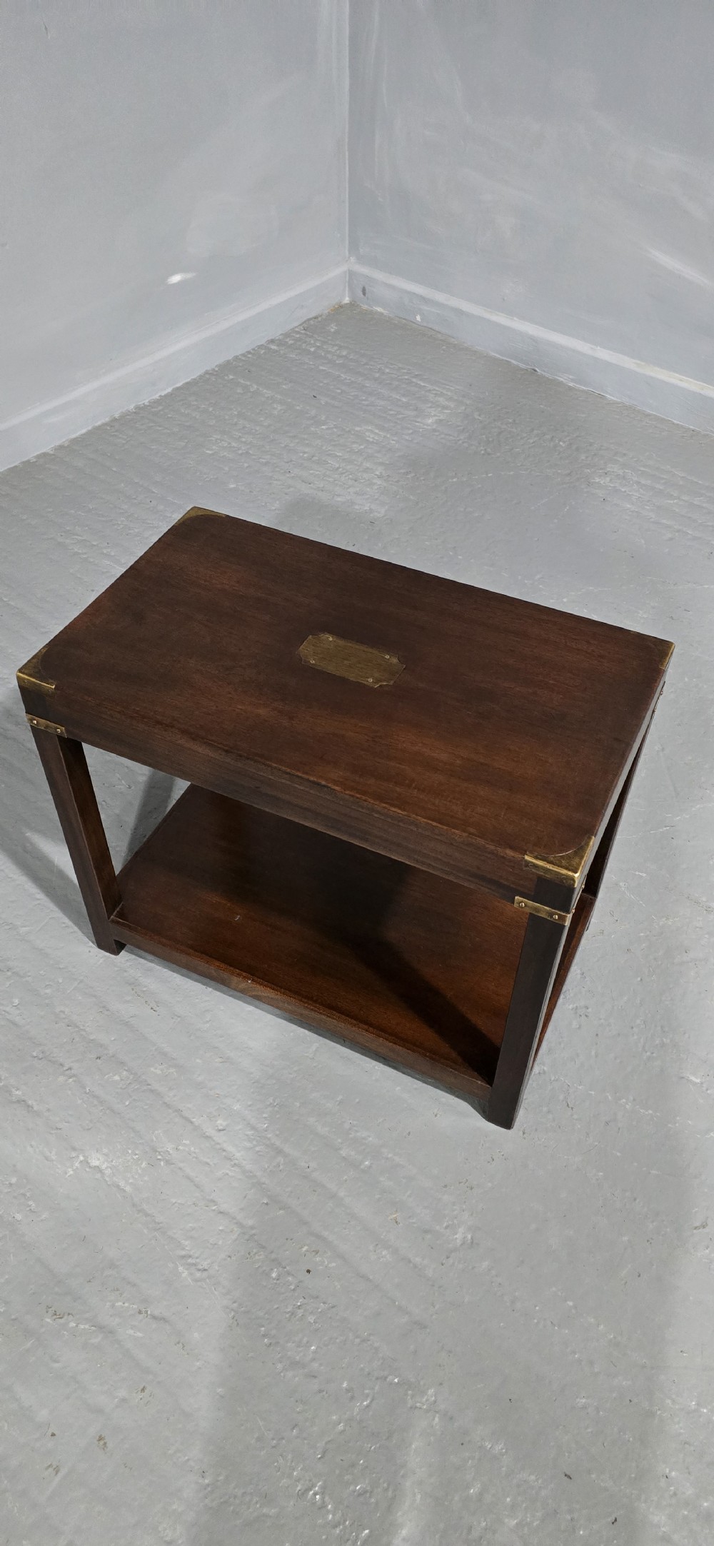 Mahogany Campaign Lamp Table View II