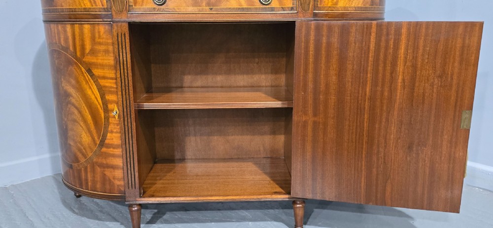 Top Quality Bowed Mahogany Sideboard View III