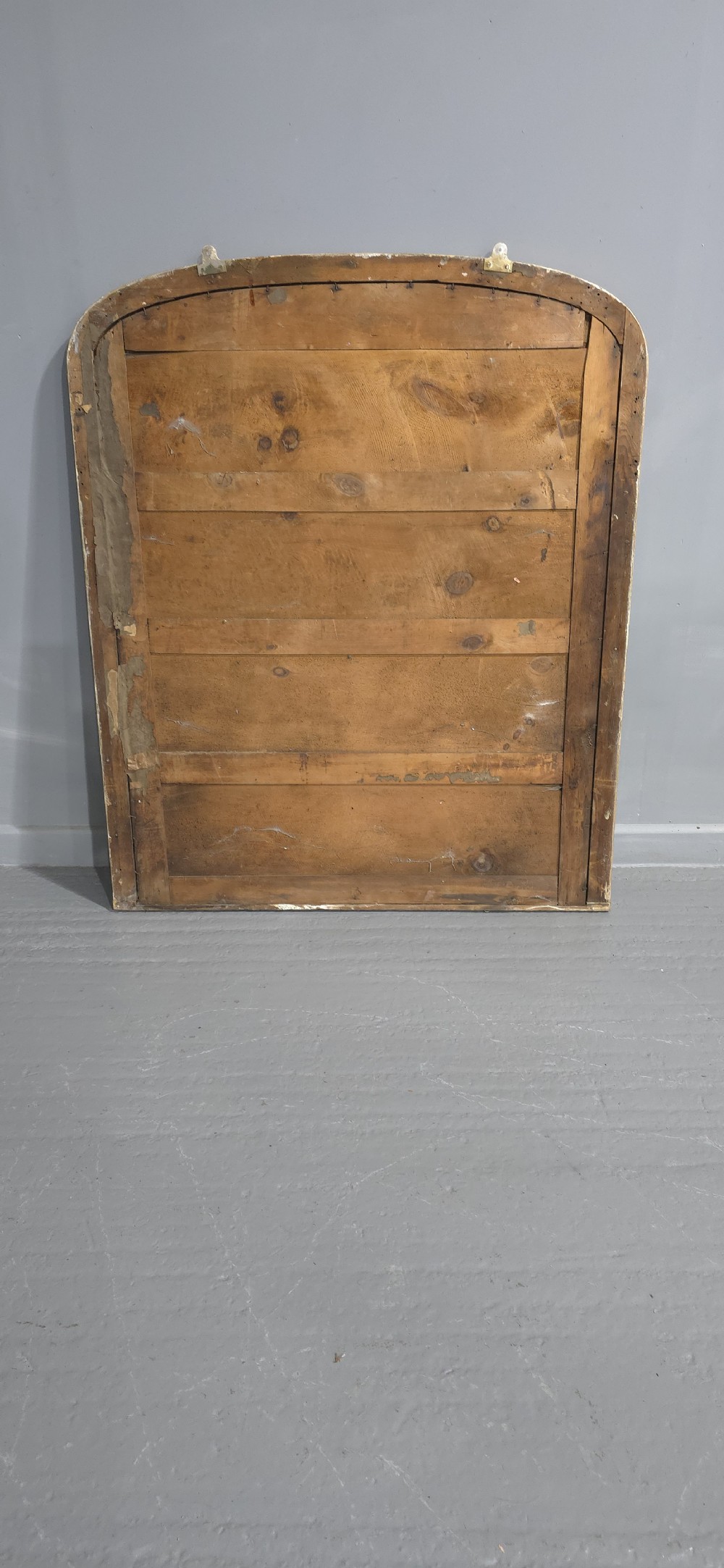 English Gilt Arched Top Overmantle Mirror View IX