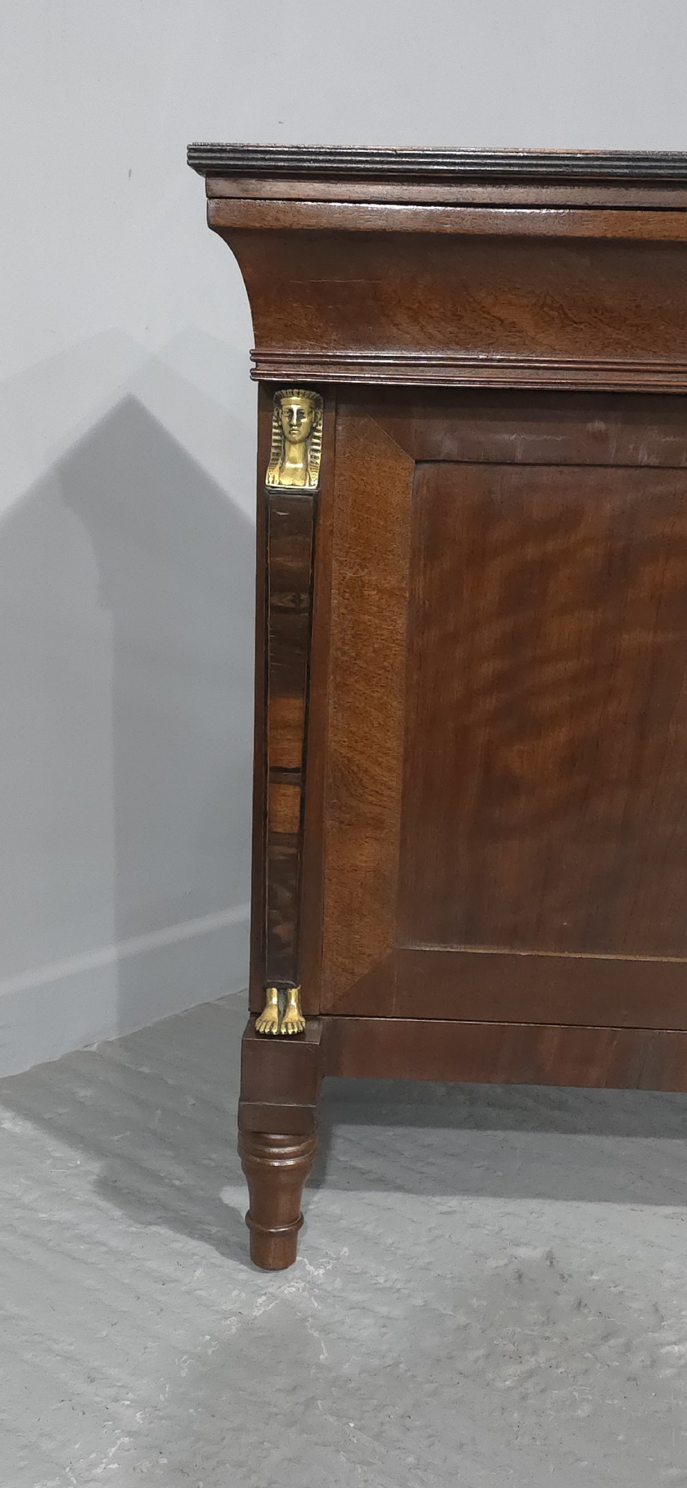Wonderful Pair French Empire Mahogany Cabinets View V