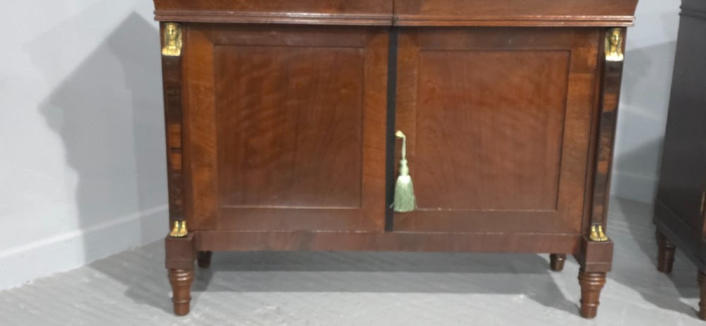 Wonderful Pair French Empire Mahogany Cabinets View VI