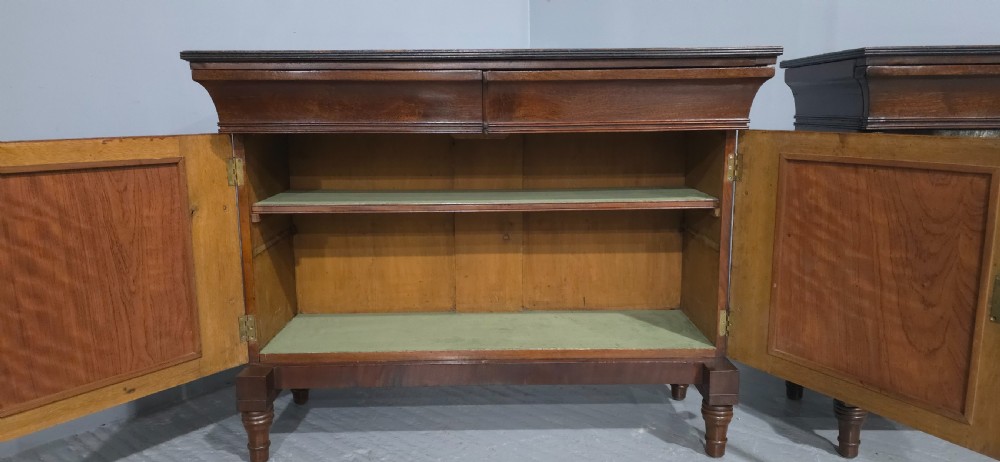 Wonderful Pair French Empire Mahogany Cabinets View VII
