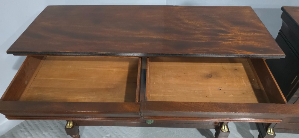 Wonderful Pair French Empire Mahogany Cabinets View VIII