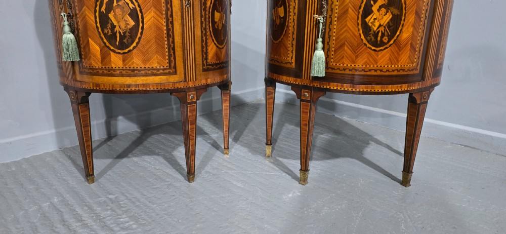 A Near Pair French Marquetry Cabinets View VII