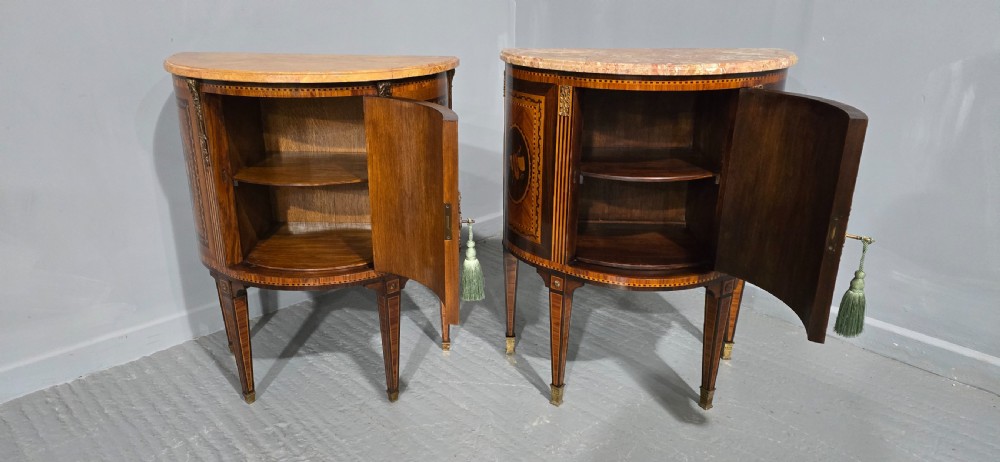 A Near Pair French Marquetry Cabinets View IX