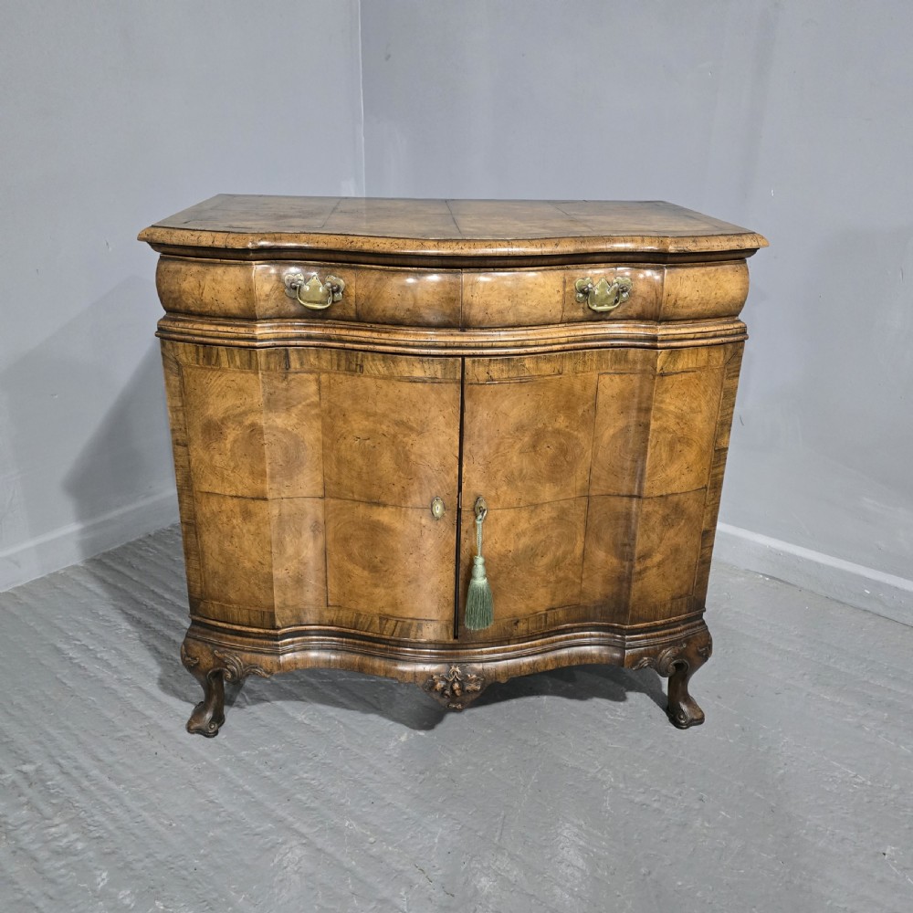 Superb Burr Walnut Commode Side Cabinet View II