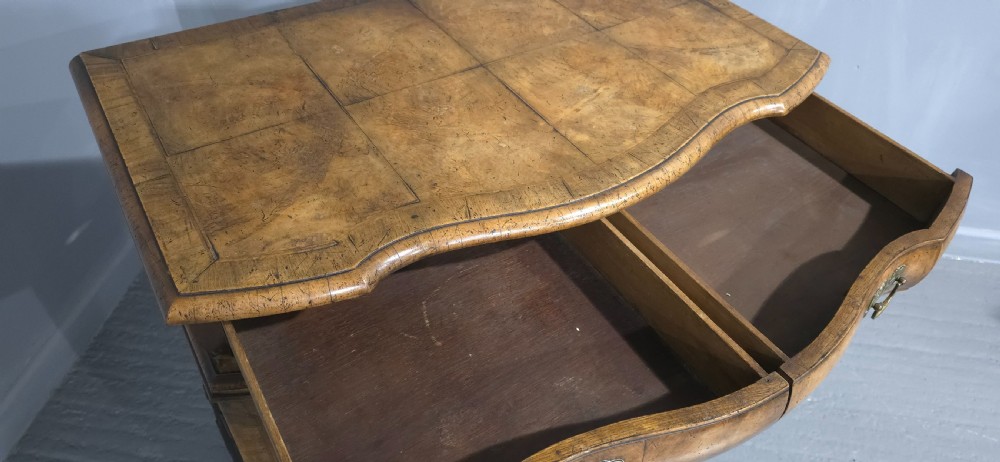 Superb Burr Walnut Commode Side Cabinet View V