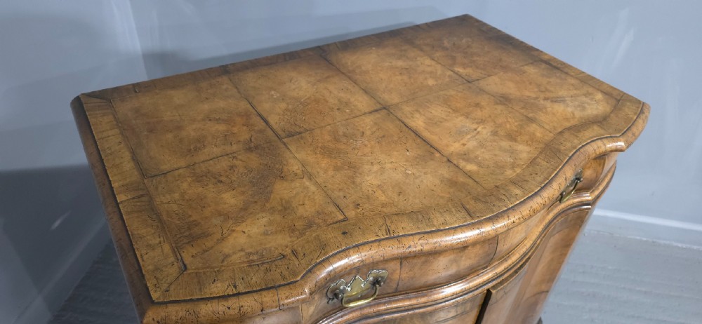Superb Burr Walnut Commode Side Cabinet View X