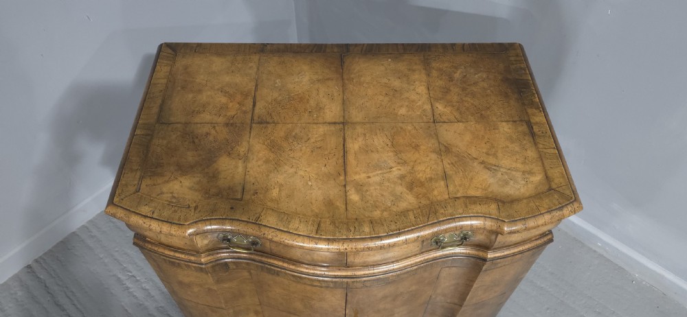 Superb Burr Walnut Commode Side Cabinet View XVI