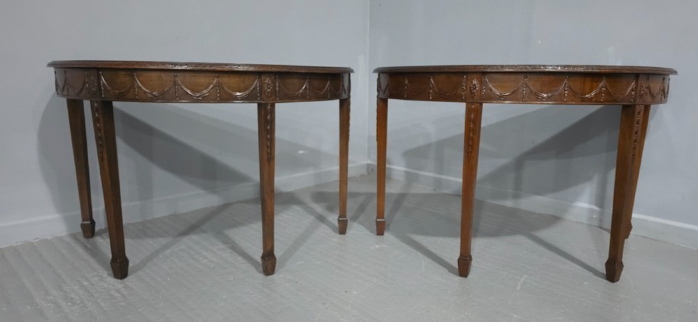 Outstaning Pair Mahogany Console Tables by James Shoolbred View II