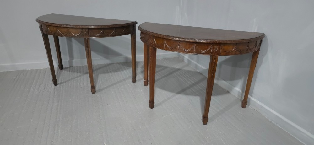Outstaning Pair Mahogany Console Tables by James Shoolbred View X