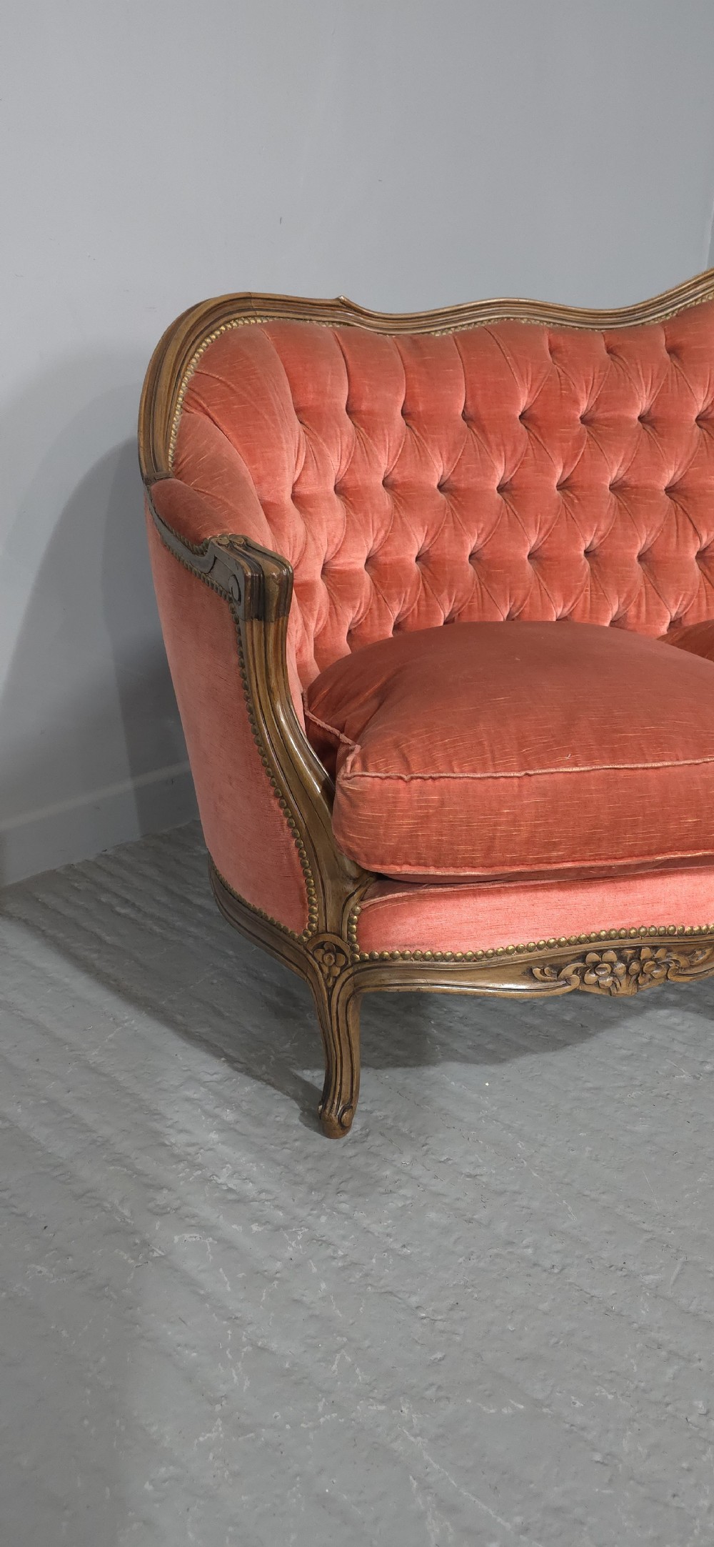 Super French Curved Sofa View IV