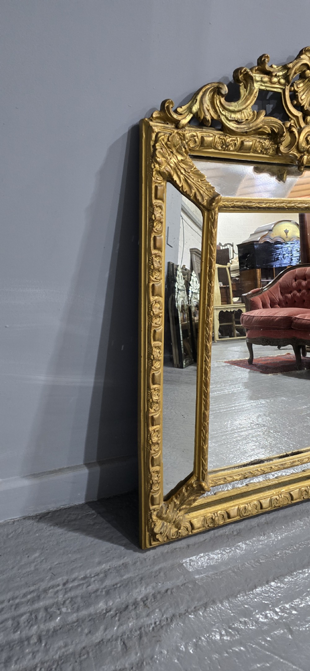 French Gilt Marginal Mirror View VII