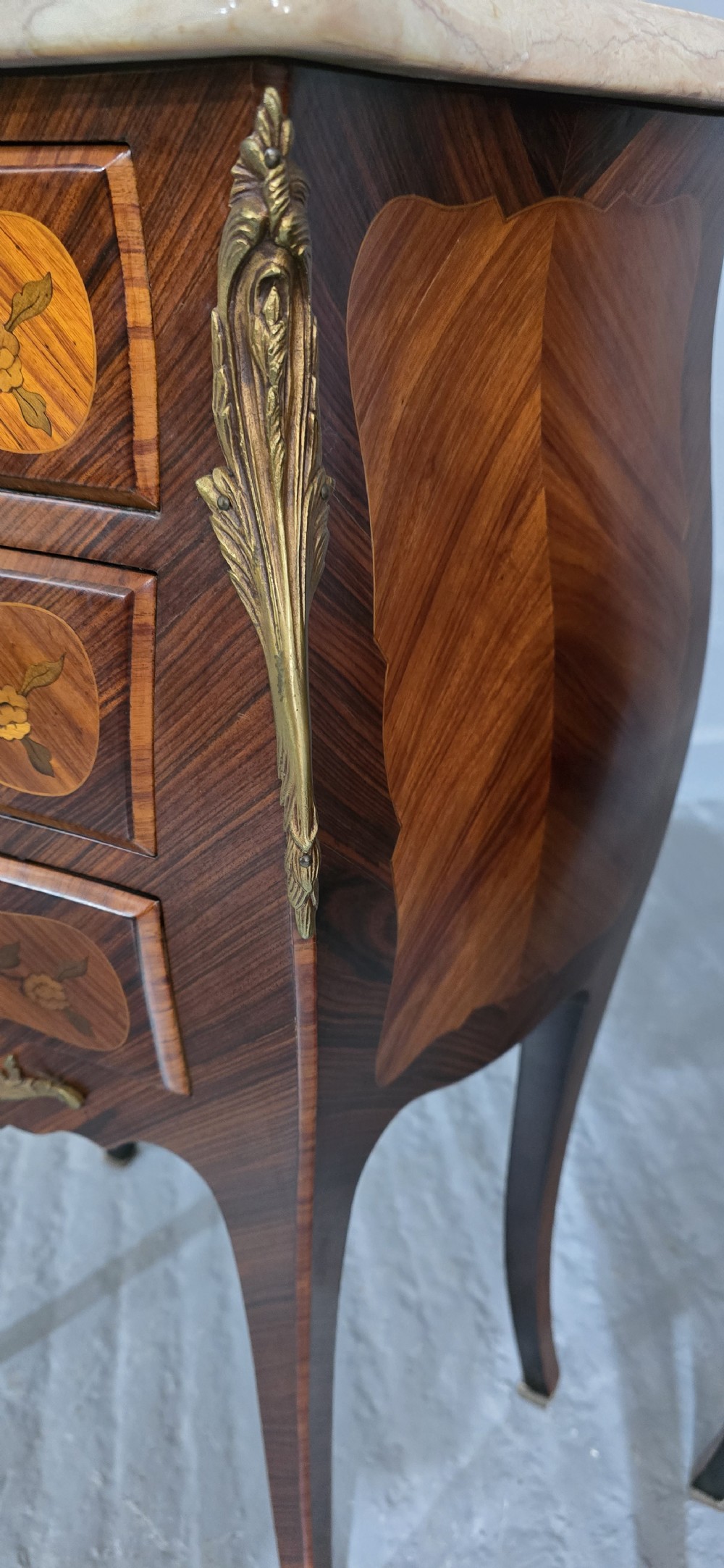 Excellent Quality Pair French Bedside Chests of Drawers View IX