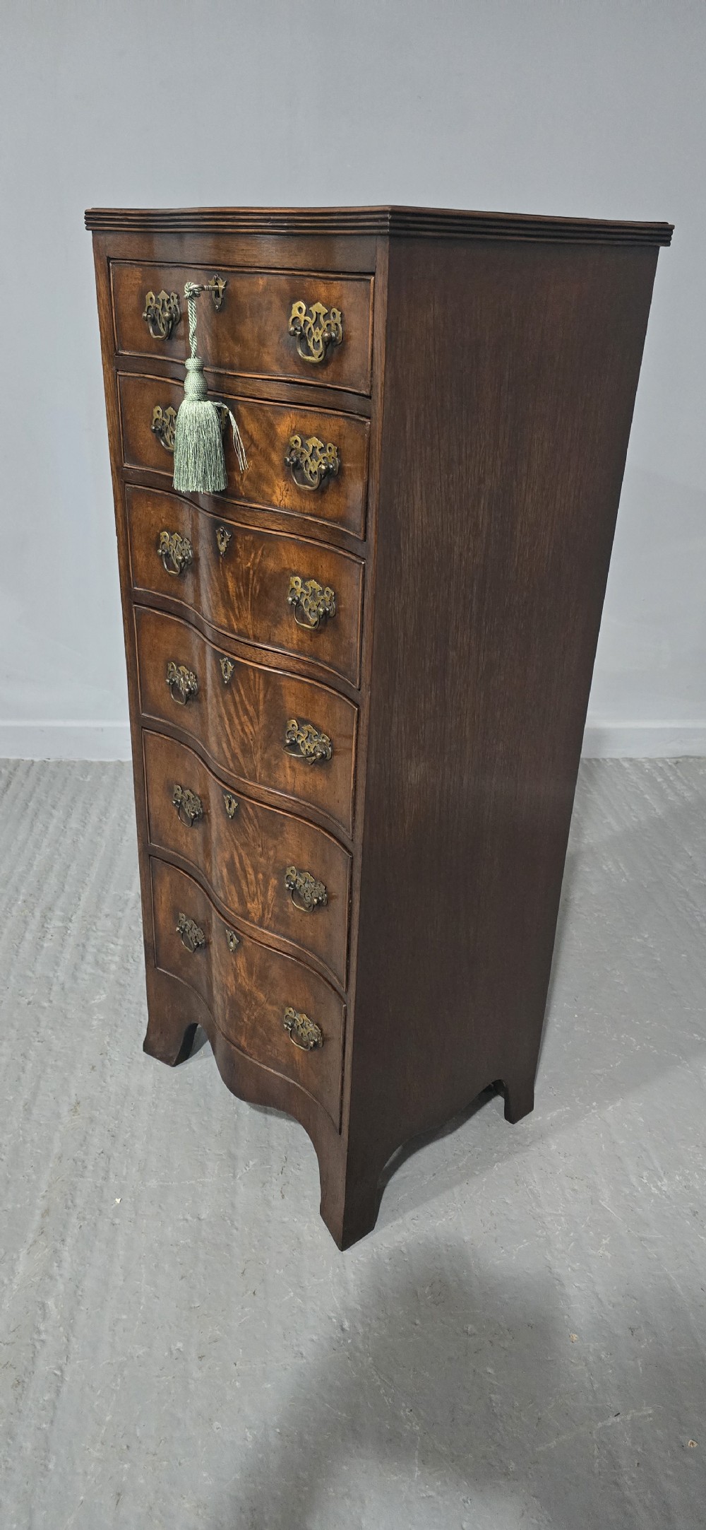 Super Tall Mahogany Chest of Drawers View IV