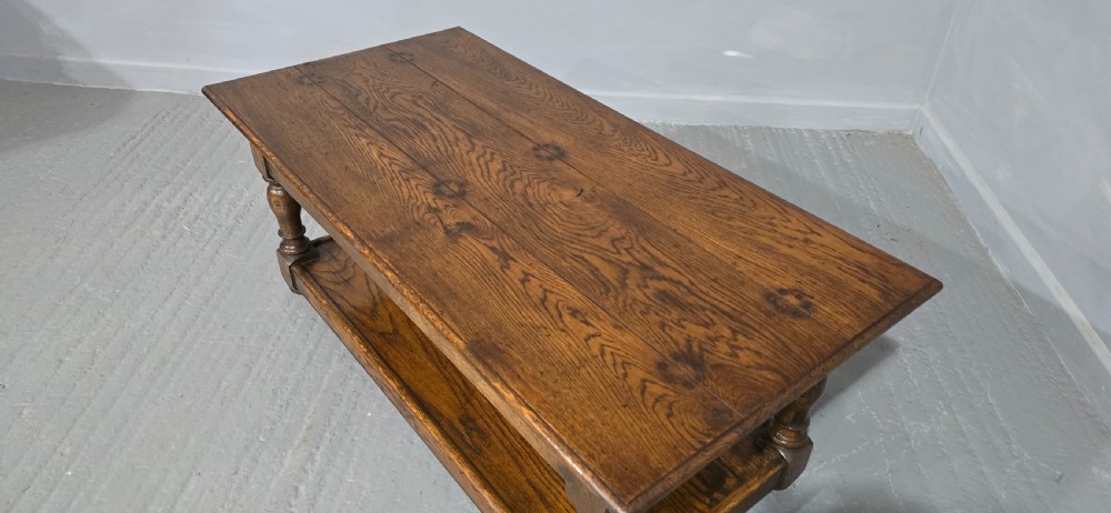 Superb Oak Plank CoffeeTable View VII