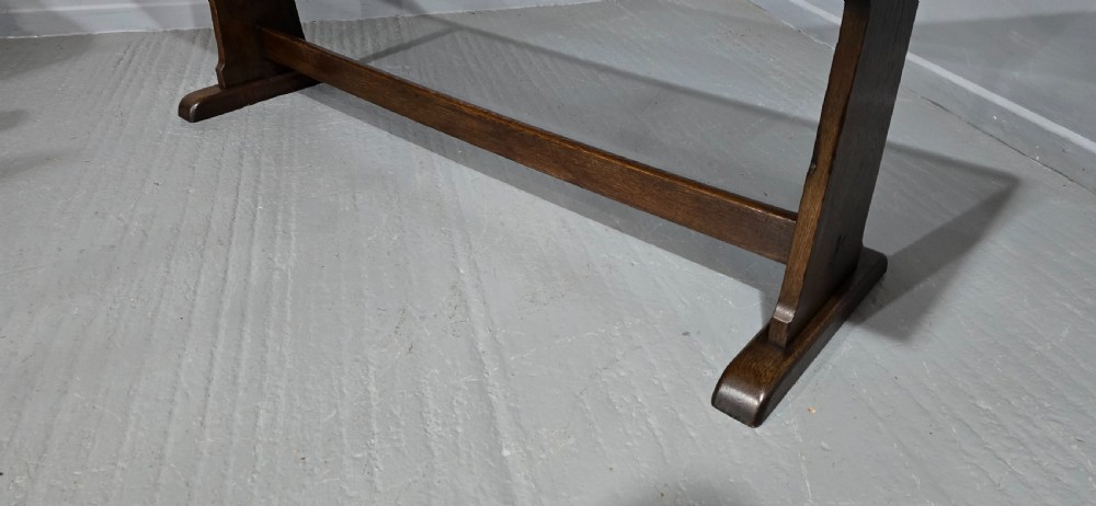 Huge and Narrow Oak Refrectory Kitchen Farmhouse Dining Table View V