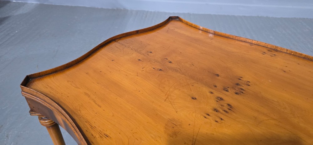 Serpentine Yew Wood Coffee Table View III
